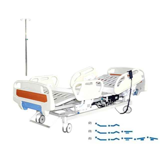 Bt-Ae024 5功能电动自动医院ICU床内置控制侧轨医疗护理床价格